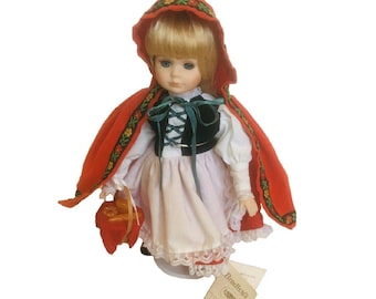 Vintage Bradley Doll Little Red Riding Hood 1977 Porcelain 12"