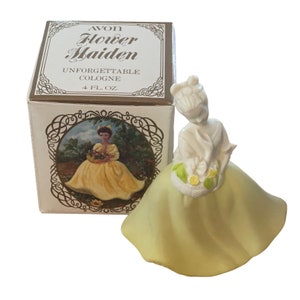 Vintage Avon Flower Maiden Unforgettable Cologne 4 oz