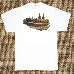 Teton Moose T Shirt, (Sweatshirt,  Hoodie Available On Request) #238c