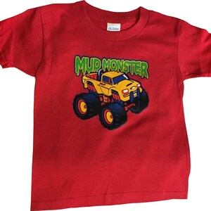 Kid&#39;s Truck Shirt, Mud Monster Truck, Infant, Children&#39;s Youth Size T Shirt # 421c