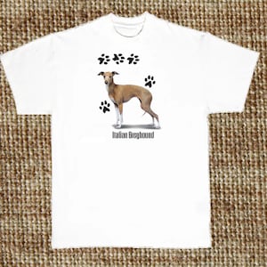 Italienisches Windspiel Hunde-T-Shirt, (Sweatshirt, Hoodie auf Anfrage erhältlich) 852b