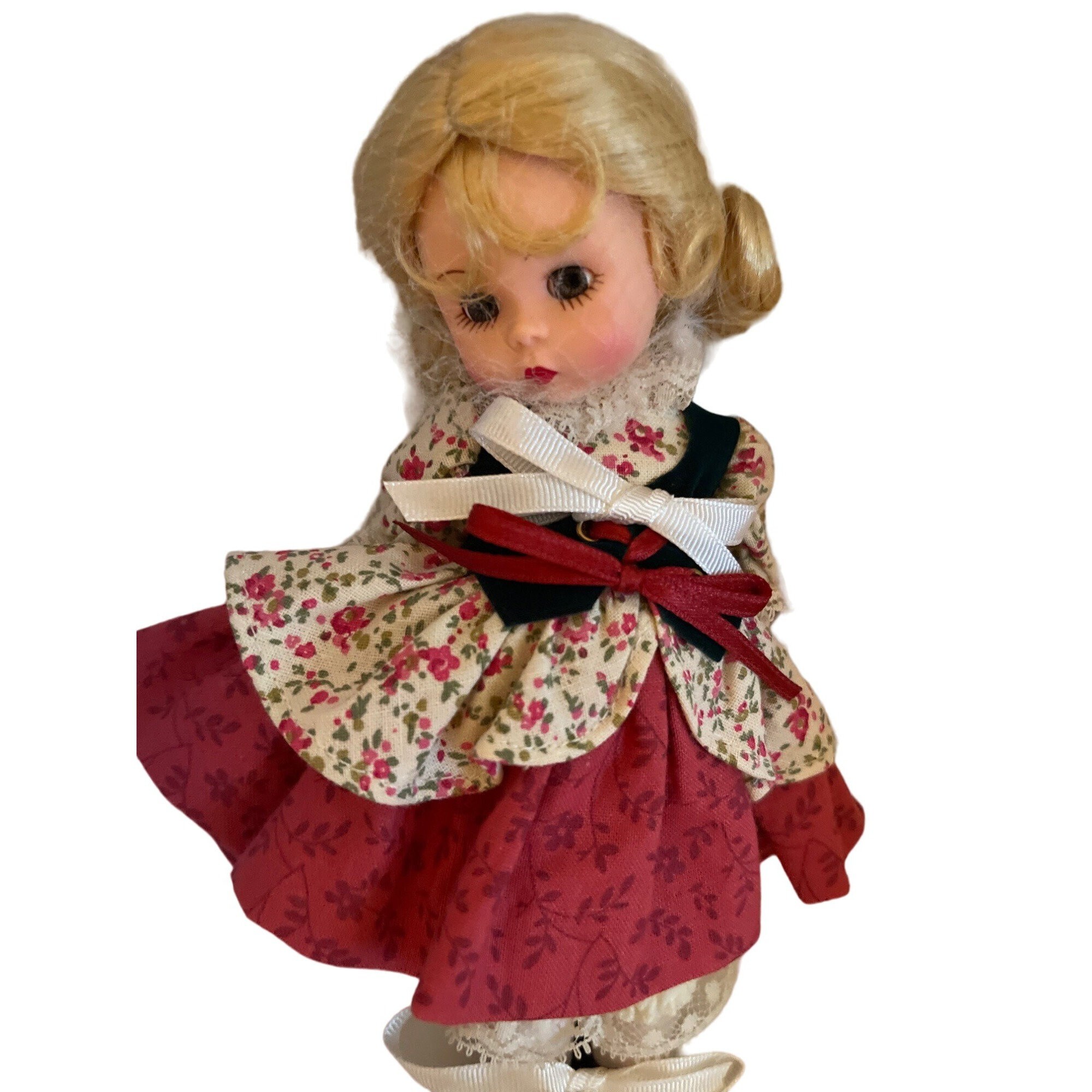 Vintage Little Miss Muffet Curds &Whey Flocked Felt