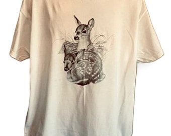 Deer Shirt, White Tail Buck, (Sweatshirt, Hoodie Available on Request) #235e