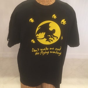 Flying Monkey T Shirt Don't Make Me Send the Flying - Etsy