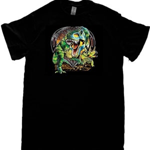Dinosaur T Shirt, T Rex Dinosaur Roar (Sweatshirt, Hoodie Available on Request) #262l