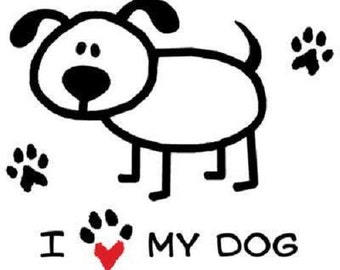 I Love  My Dog T Shirt,  I (Heart)  My Dog, (Sweatshirt,  Hoodie Available On Request) #999b