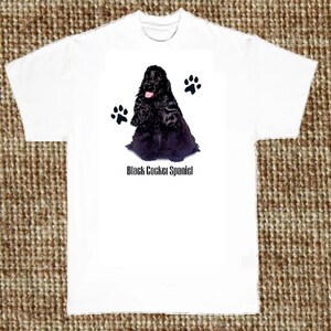 Black Cocker Spaniel T Shirt, ( Sweatshirt & Hoodie Available ) #829c*