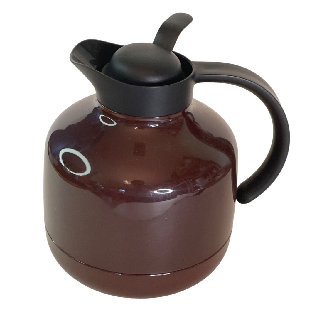 Ikea Sluka Vacuum Flask Coffee Carafe Thermos 61 Oz Brown Etsy