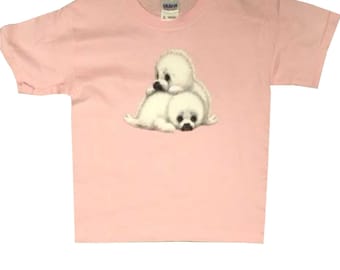 Harp Seal Pups T Shirt, Kid&#39;s Child&#39;s Toddler, Infant # 216