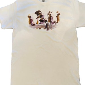 Cow Shirt, Hereford Cows, (Sweatshirt, Hoodie Available on Request) #298d