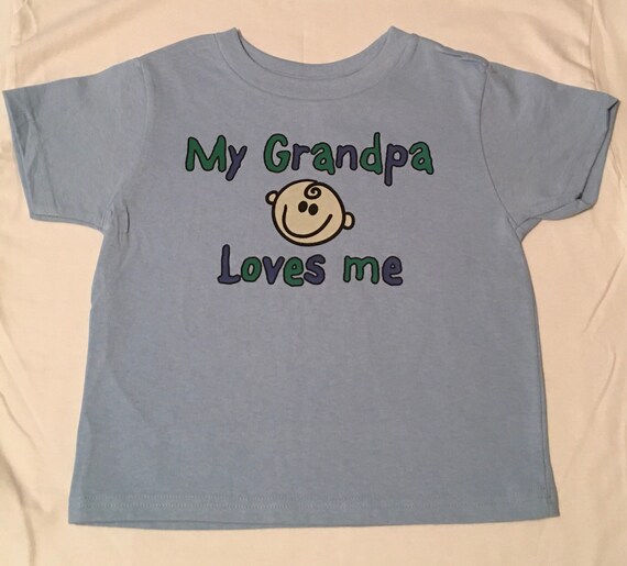 My Grandpa Loves Me Children's Youth Size T SHIRT, Sweatshirt