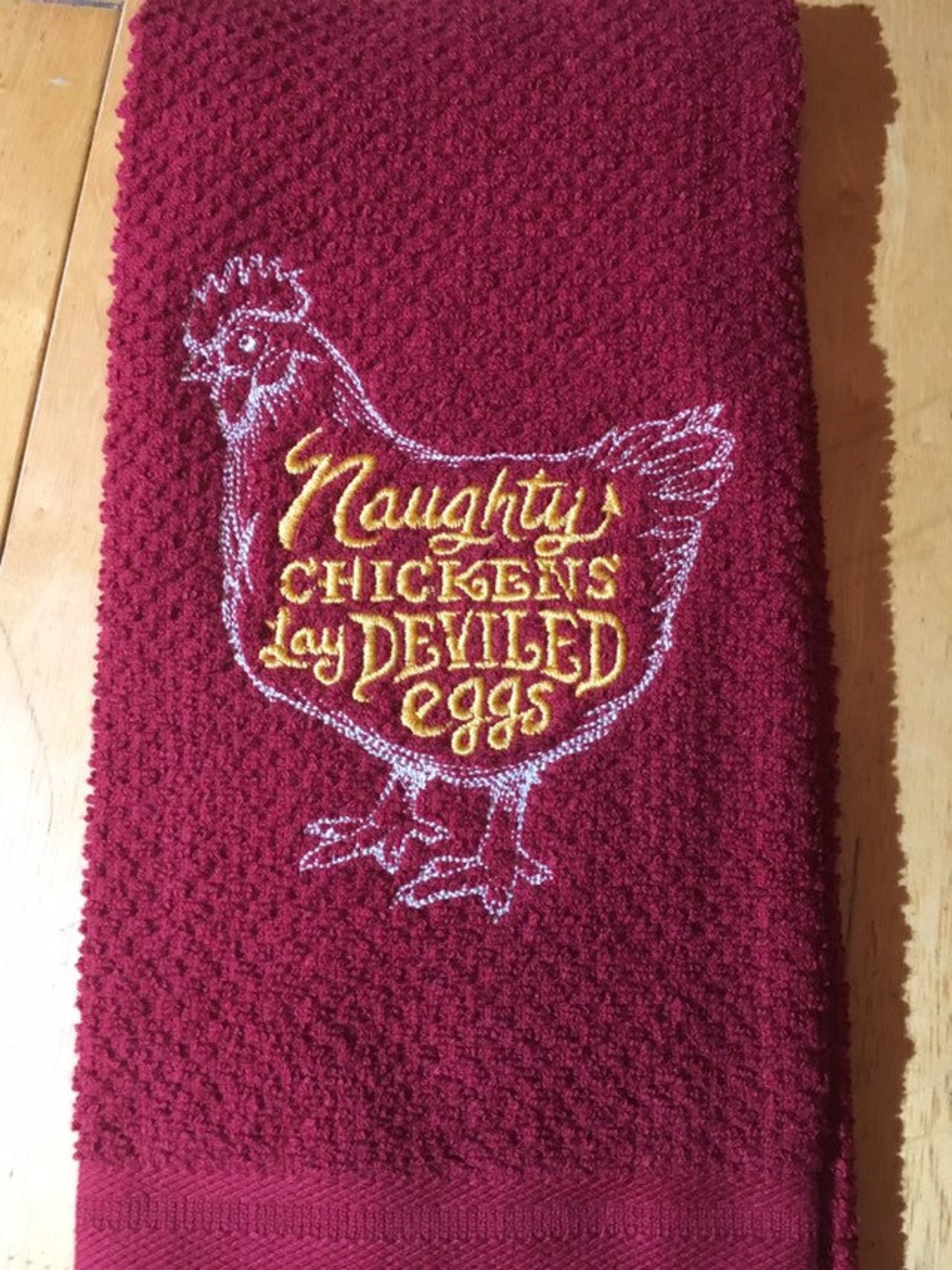 Chicken Themed Dish Towels Etsy
