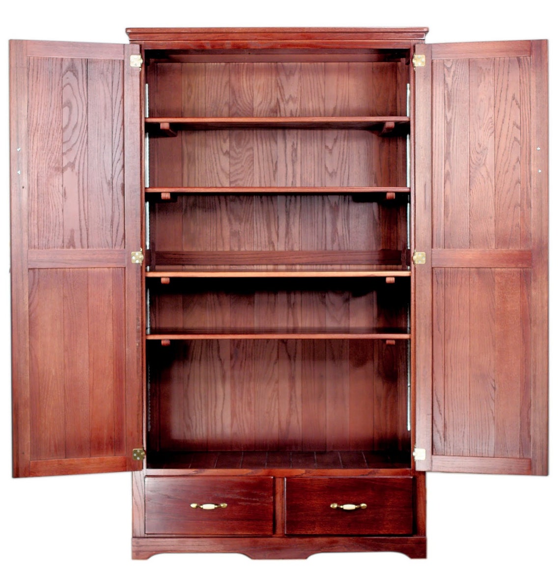 Solid Oak Hardwood Pantry Massive Storage Etsy