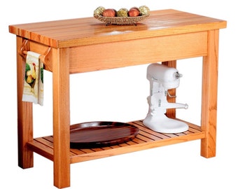 Cane Creek Kitchen Island by Bradley Brand - Made in USA since 1903