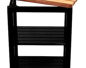 Little Mo Kitchen Island – Removable Butcherblock Top, Made in USA