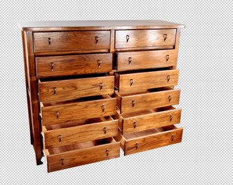 12 Drawer Executive Dresser by Bradley Brand - Made in USA since 1903