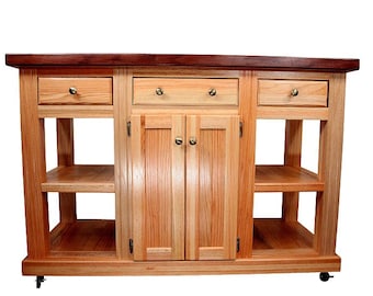 Cossatot Kitchen Island  by Bradley Brand - Made in USA since 1903