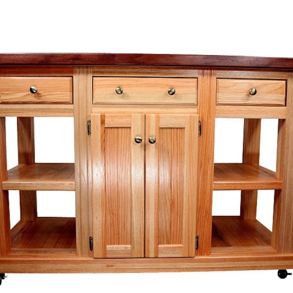 Îlot de cuisine Cossatot par Bradley Brand - Fabriqué aux États-Unis depuis 1903 