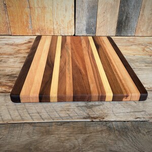 Hand Laid Hardwood Cutting Board CB-109 by Bradley Brand - Made in USA since 1903