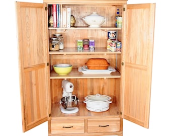 Hardwood Pantry Cabinet  by Bradley Brand - Made in USA since 1903