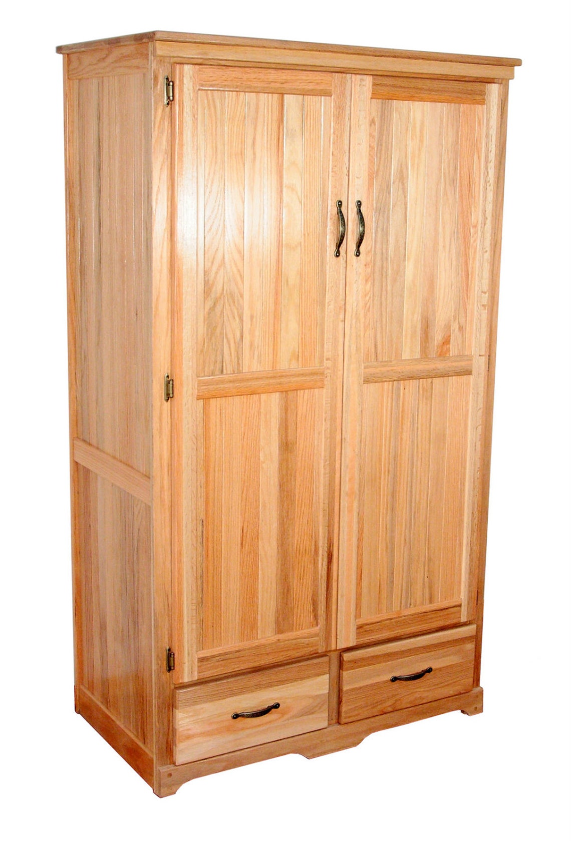 Solid Oak Hardwood Pantry Massive Storage Etsy