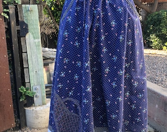 Boho blue Gunnies midi skirt.