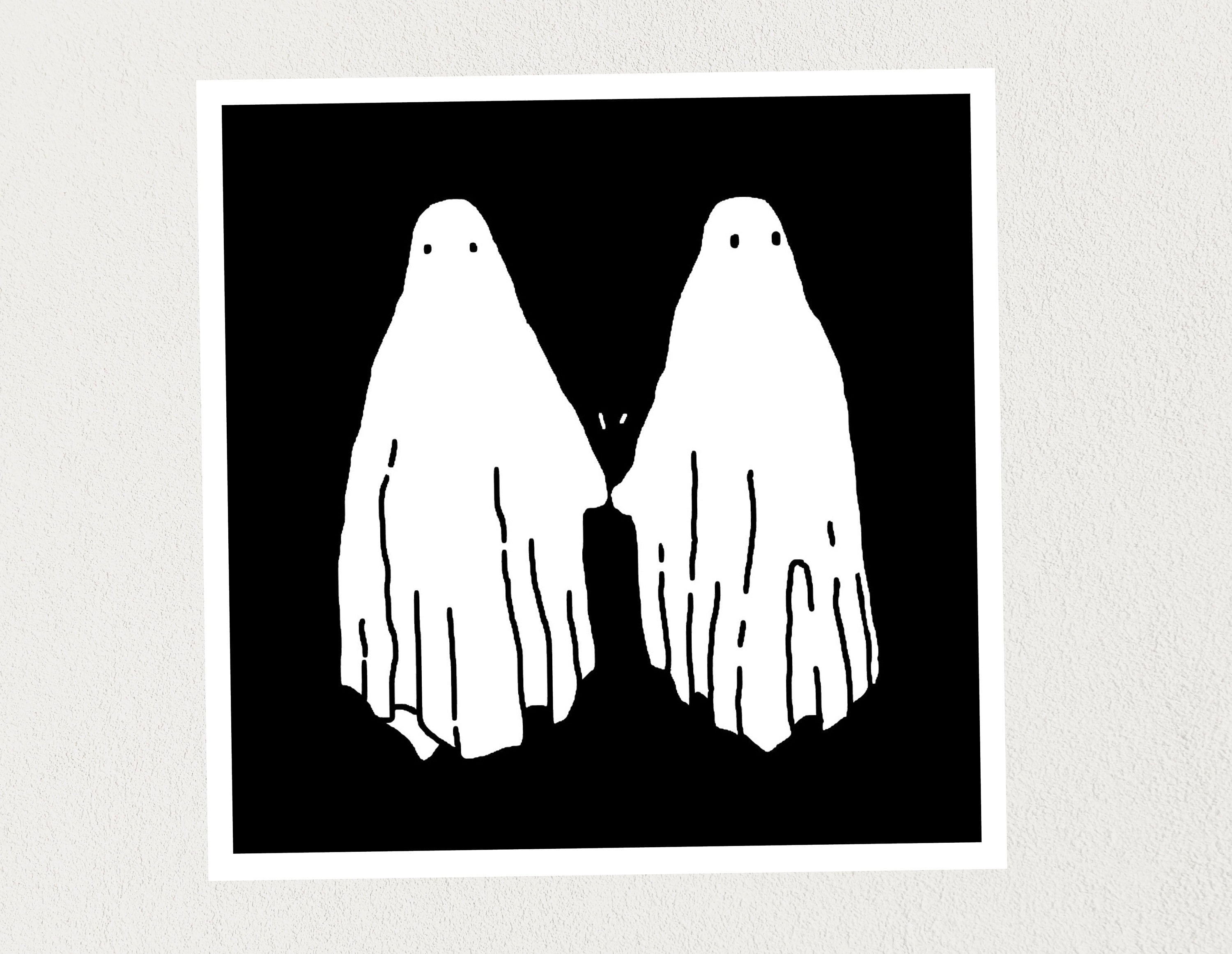 Ghosts Holding Hands Print 5x5 Etsy