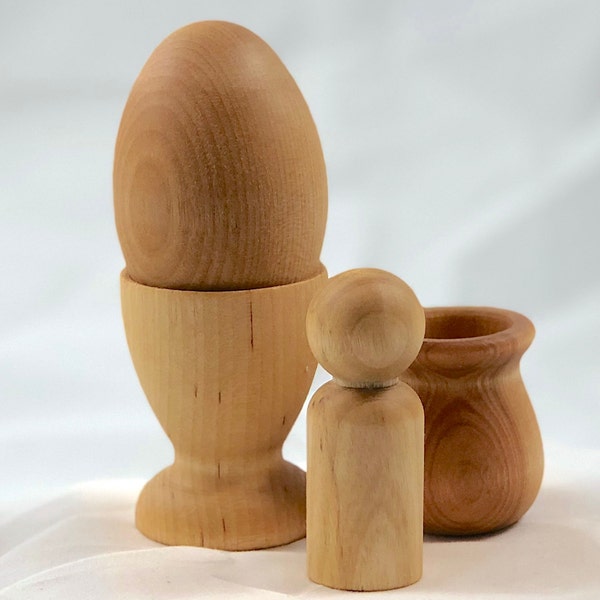 Egg with Cup and Peg with Cup - Essential Montessori