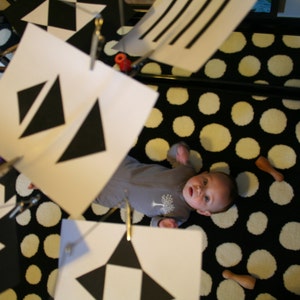 DIY Digital Pattern for Essential Montessori Black and White Mobile image 1