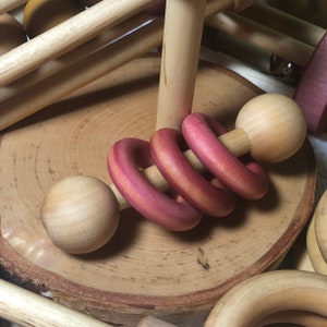 Essential Montessori Classic Wooden Ring Shaker image 5