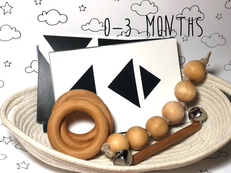 0-3 Months Bundle of Essential Montessori Materials image 1