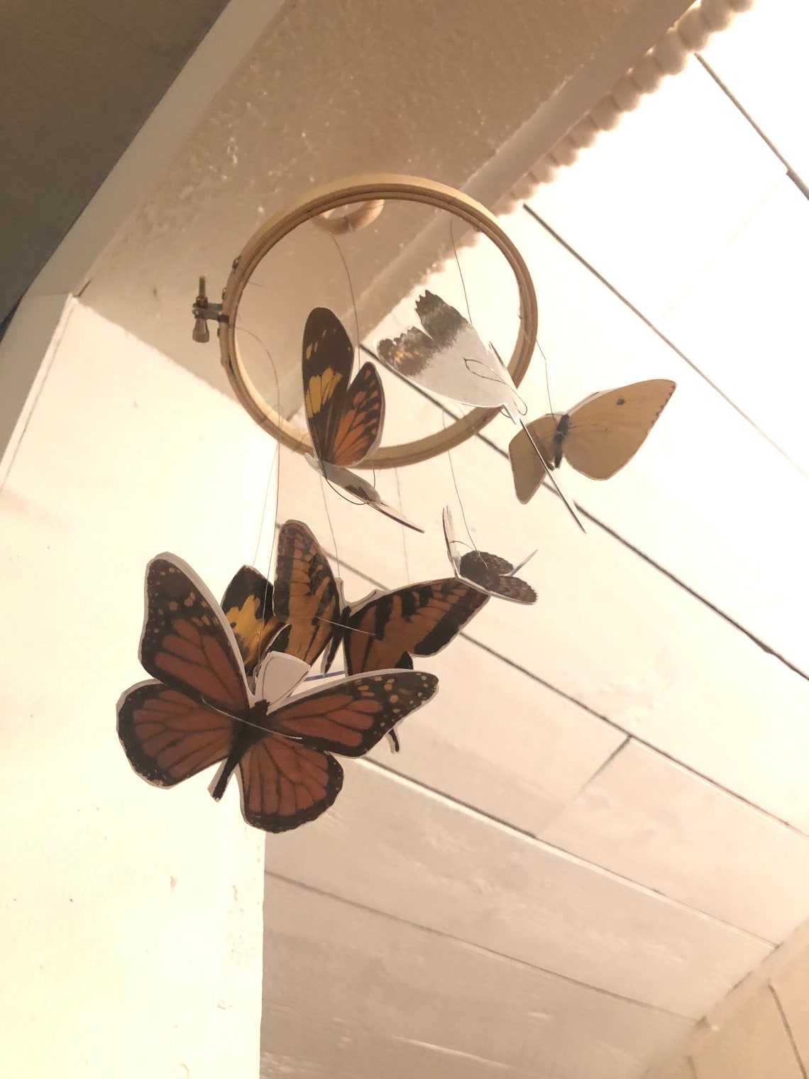 Essential Montessori Butterfly Mobile Visual Montessori Etsy