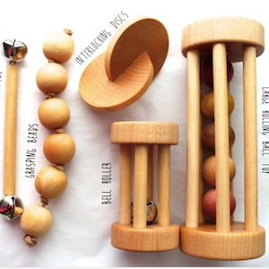 Essential Montessori Baby Shower Gift Set - Five Pack of Montessori Materials, Montessori Shelf Items