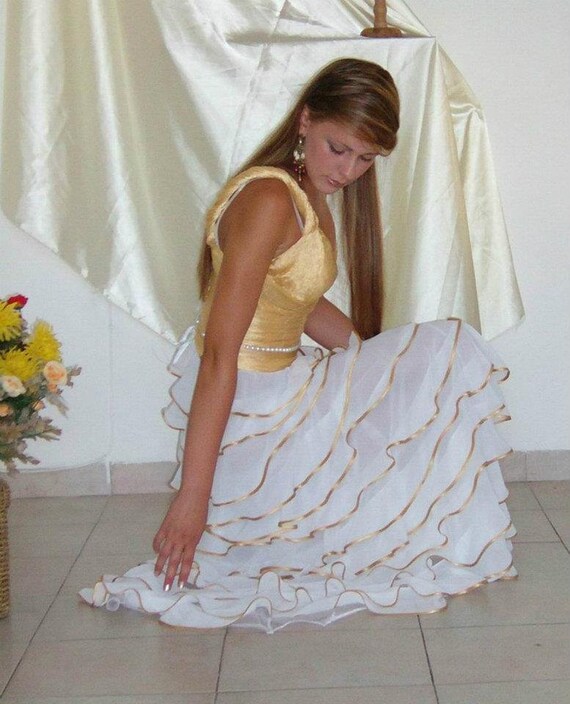 Extravagant Wedding Dress Golden Bridesmaid Dress Golden Etsy