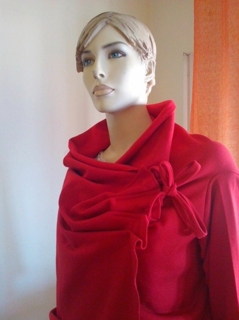 Womens Comfortable Cape . One Size. Pink Jacket . Red Short Cardigan ...