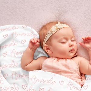 Personalized Baby Name Blanket, Personalized Baby Gift, Custom Coming Home, Gender Neutral Hospital Blanket, Baby Shower Gift, New Mom Gift