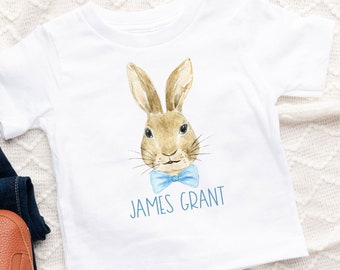 Easter Bunny Onesie®, Baby Boy Bunny Onesie®, Personalized Onesie®, First Easter Gift, Toddler Kids Easter Bunny Rabbit Shirt, Boy Easter