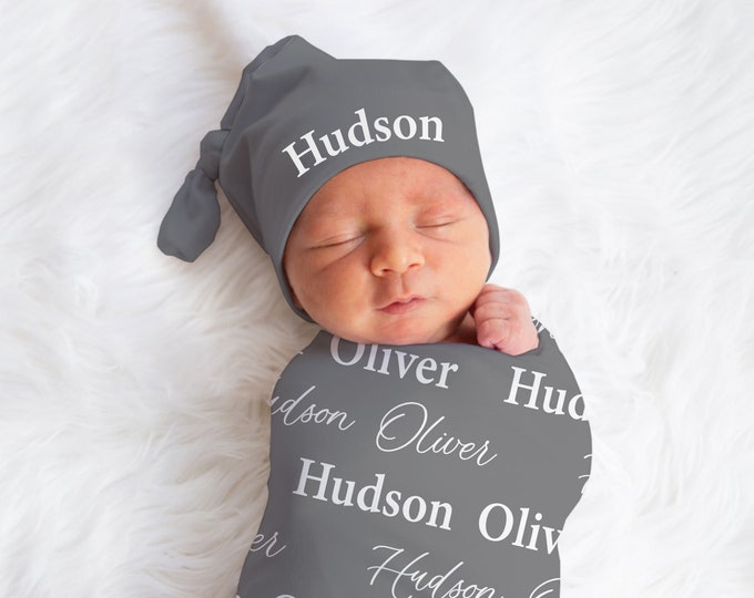 Personalized Baby Swaddle Blanket - JS01