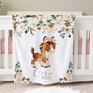 Baby girl horse blanket discount