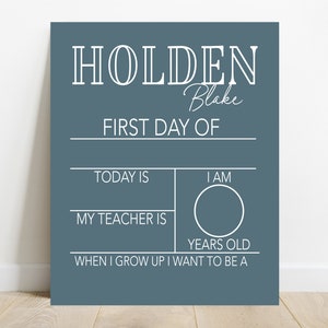 First Day Of School Sign, Back to School Sign, Personalizable Reusable School Sign, School Photo Prop, School Sign For Kids