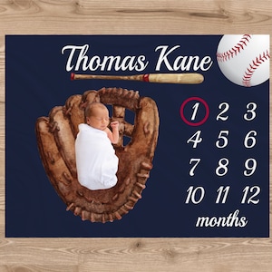Baseball milestone blanket deals
