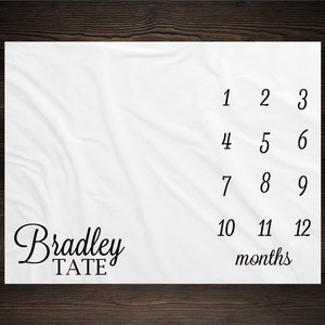 Gender Neutral Milestone Blanket Month Blanket Baby Baby Growth Tracker Soft Fleece Blanket Baby Shower Newborn Gift Blanket Watch Me Grow