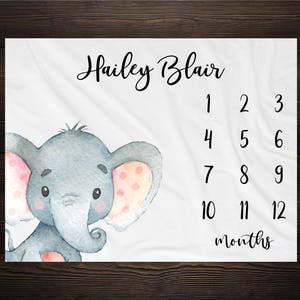 Safari Baby Milestone Blanket  Month Blanket Growth Tracker Fleece Blanket Baby Shower Tribal Baby Newborn Gift  Safari Animals