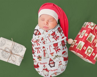 christmas swaddle wrap