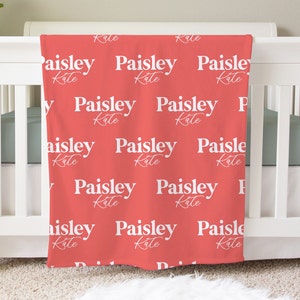 Personalized Blanket for Kids, Baby Shower Name Blanket Gift, Custom Birthday Gift Name Blanket, NB30