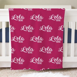 Personalized Blanket for Kids, Baby Shower Name Blanket Gift, Custom Birthday Gift Name Blanket, NB29