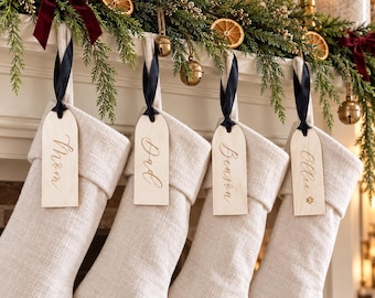 Stocking Name Tags, Personalized Stocking Tags, Christmas Stocking Tags, Personalized Gift Tags, Christmas Decor, CT14