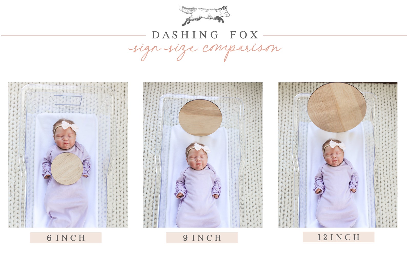 Birth Stats Round Wood Baby Name Sign Wooden Personalized Baby Name ...