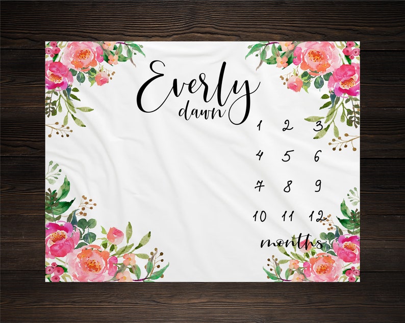 etsy milestone blanket