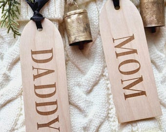 Stocking Name Tags, Personalized Stocking Tags, Christmas Stocking Tags, Personalized Gift Tags, Christmas Decor, CT15